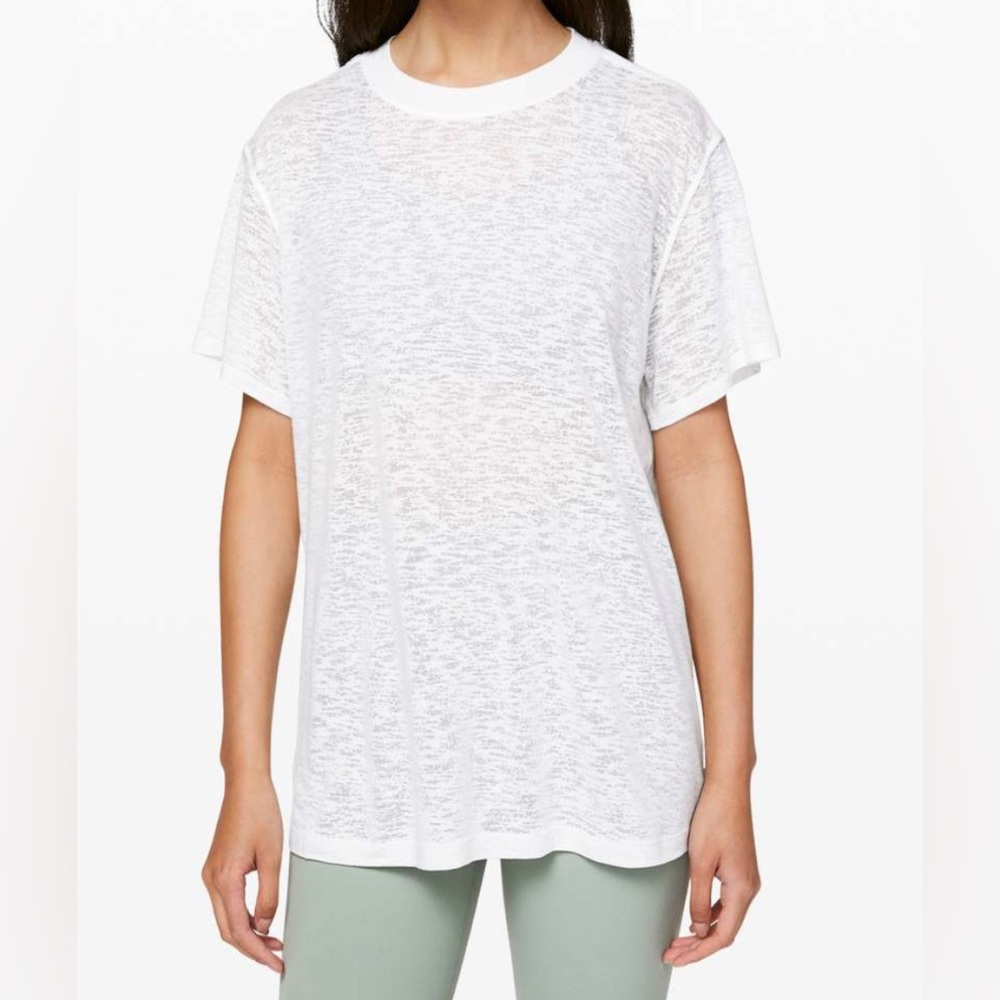 Lululemon All Yours Boyfriend Tee *Veil